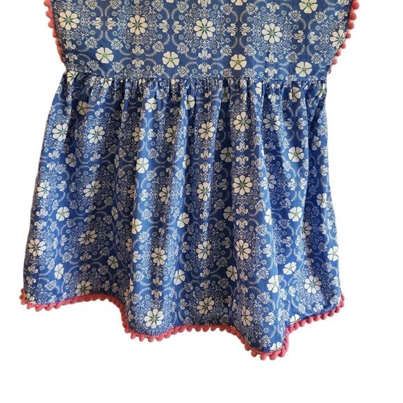 MATILDA Jane Girl's Blue Floral Top Shirt Size 8 - Picture 3 of 7